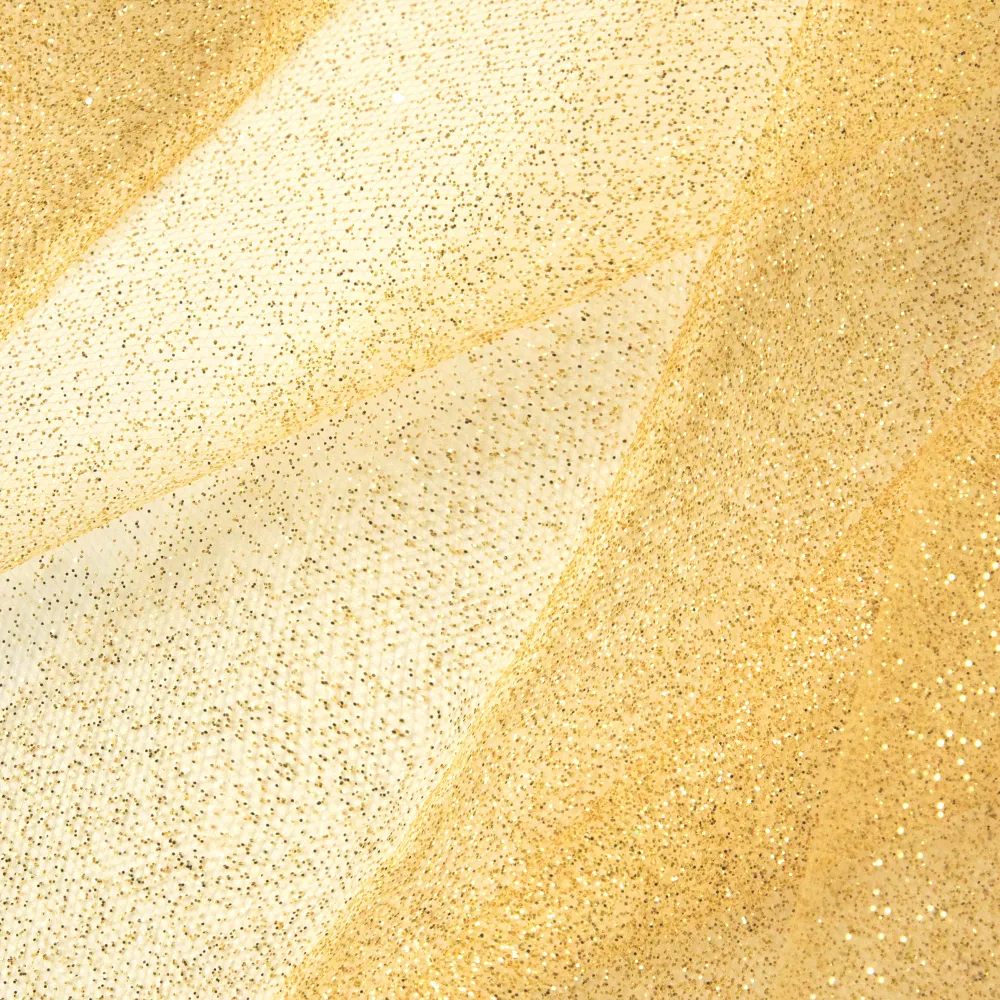 Tul brillo dorado 0,3x9m