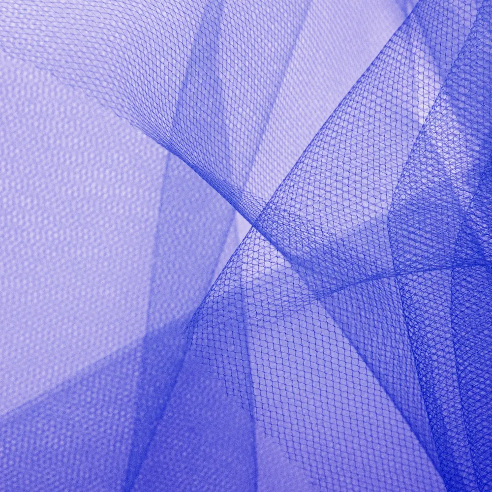 Tul liso azul turbio 0,3x9m