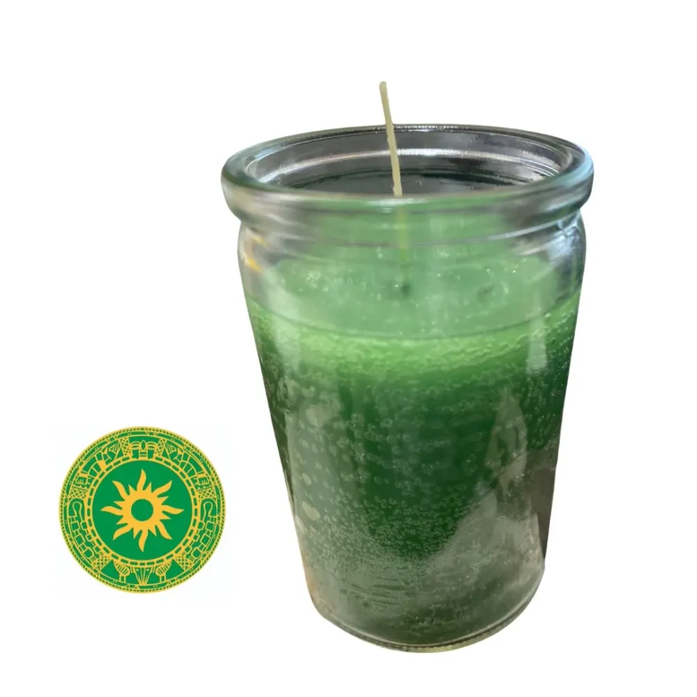 Vela 3” Verde con Cargador Incluido