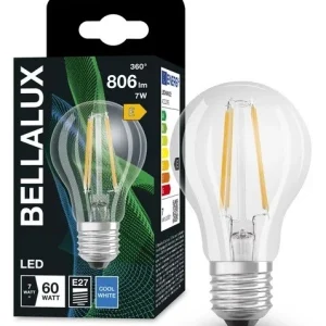 592315 LAMPARA NORMAL FIL LED E27 6,5W 4000K BELLALUX