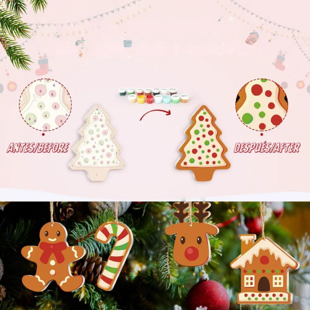 Adornos navideños - Pack 6 AA - 24 Unidades