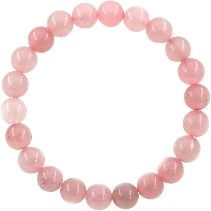 Alta Duración Pulsera CUARZO ROSA 6 mm