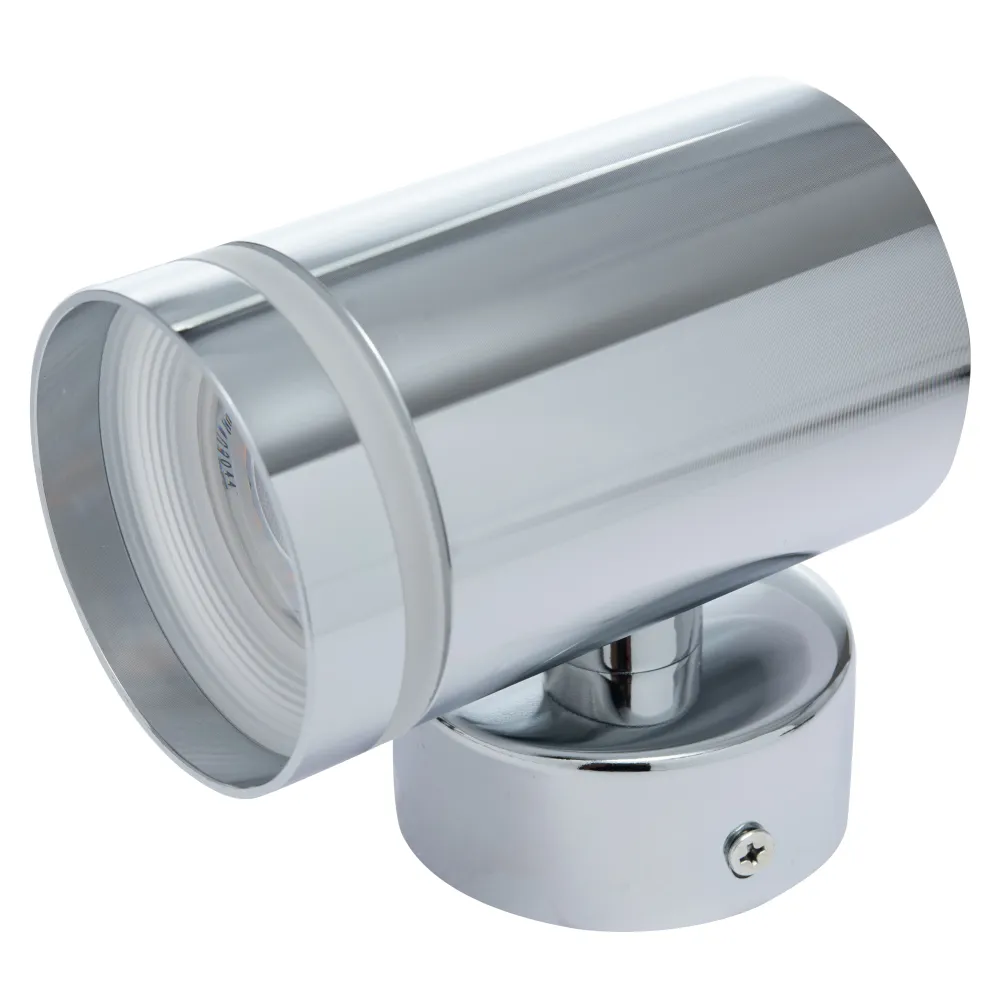 ARBOTANTE PARA PARED REFLEX PLATA, 6.5W, BASE GU10(x1) INT