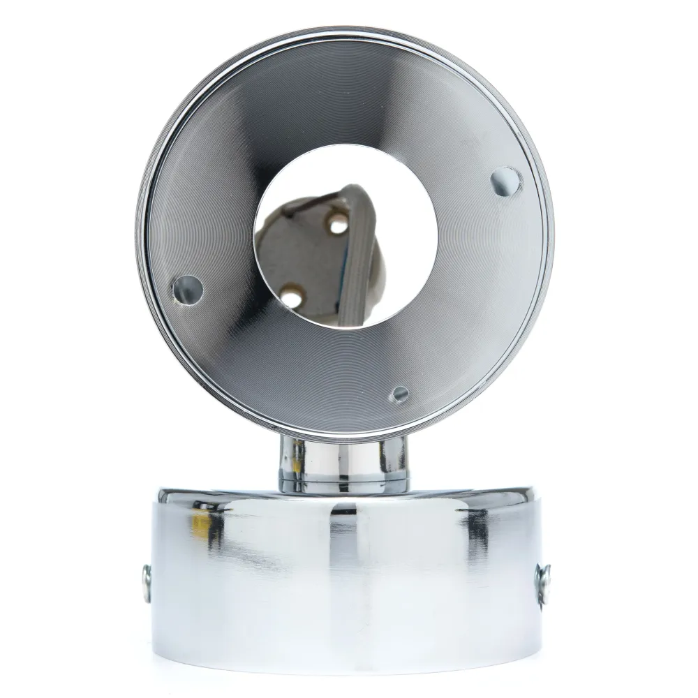 ARBOTANTE PARA PARED REFLEX PLATA, 6.5W, BASE GU10(x1) INT