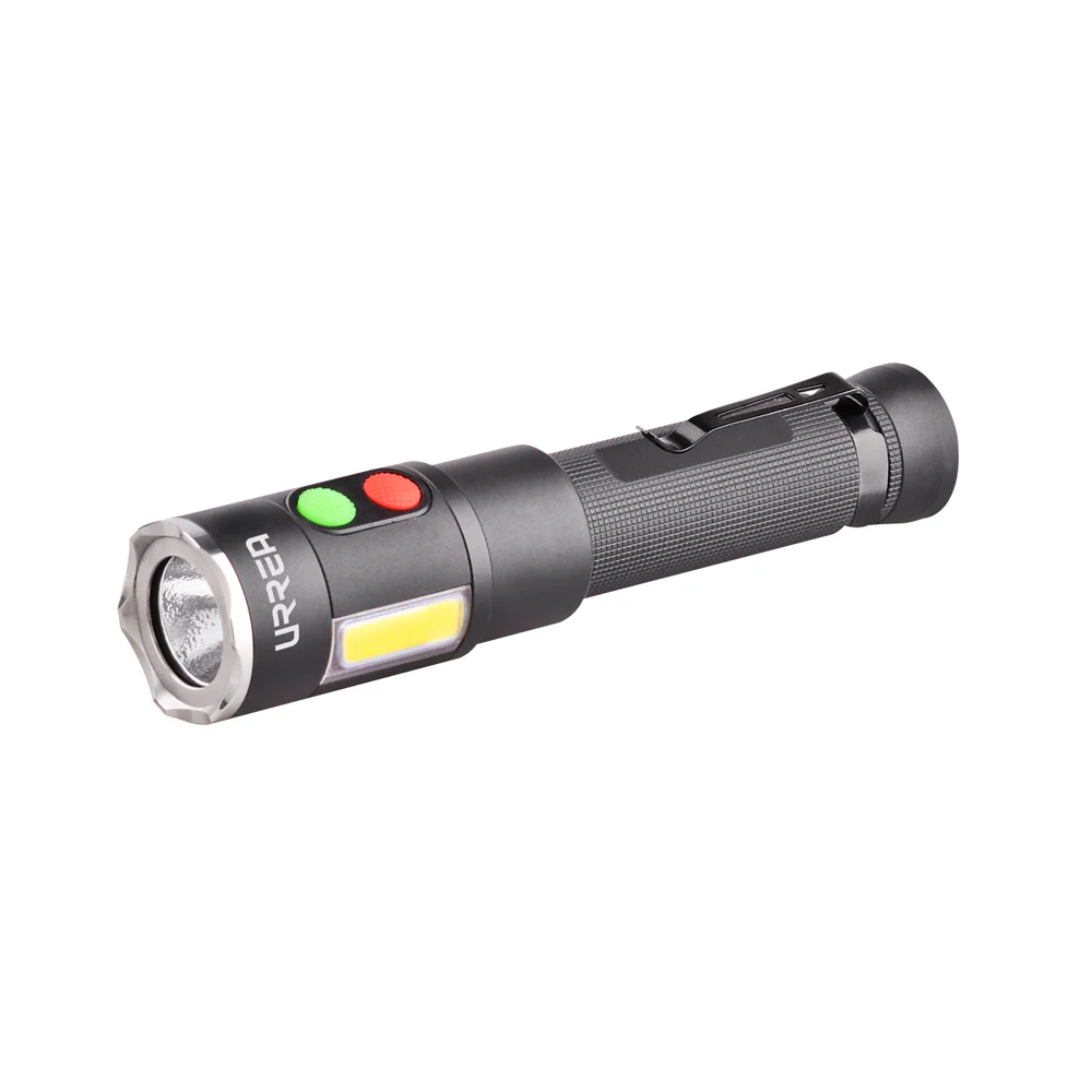 Baterías Recargables Linterna de LED con alarma recargable de 600 lm Urrea