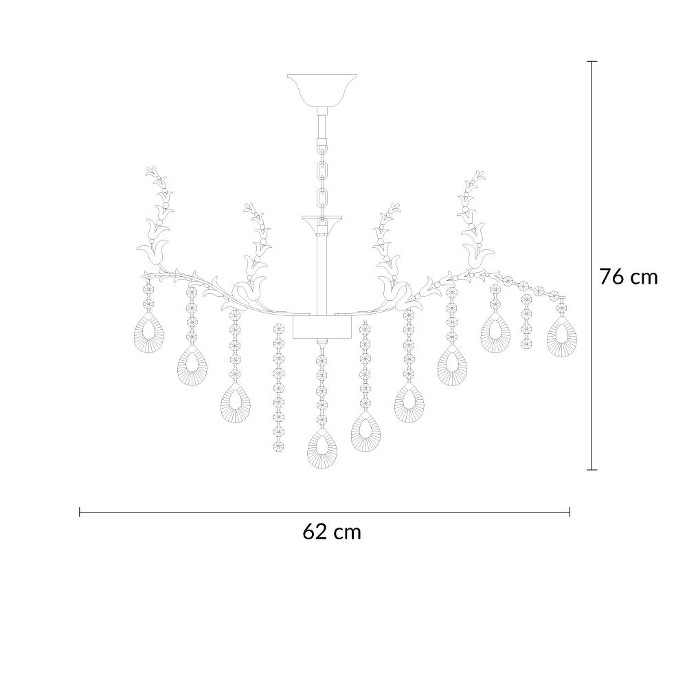 Candil Colgante de Cristal MEEPUCK 062