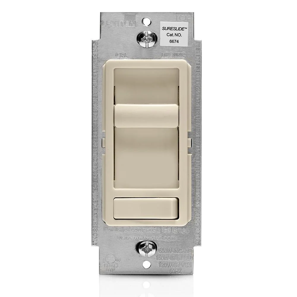 Certificadas CE Dimmer deslizable 600w Leviton