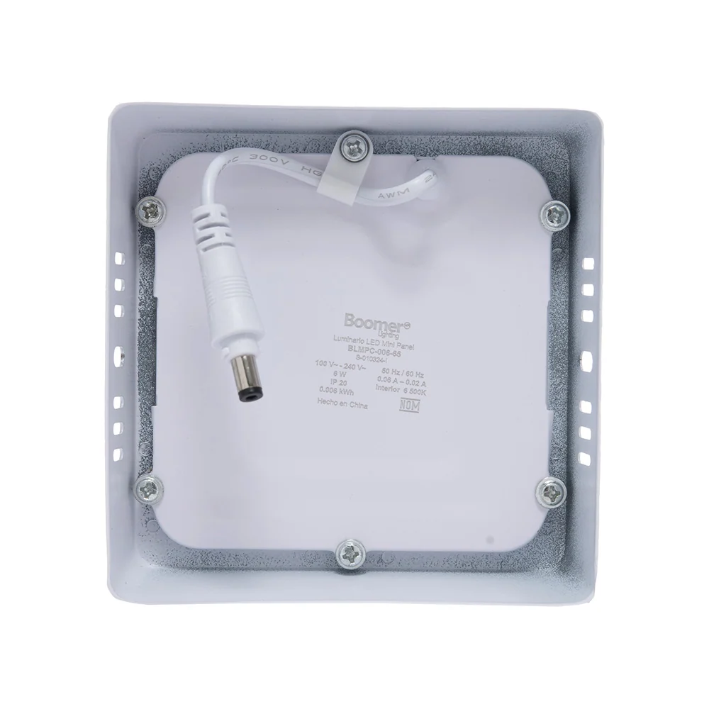 Certificadas CE LÁMPARA PANEL LED CUADRADO PARA SOBREPONER, 6W, LUZ CÁLIDA