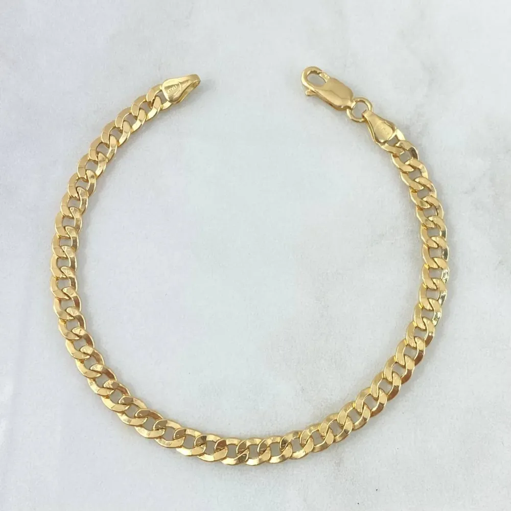 Certificadas CE Pulso Cubano 6.3gr / 21cm / 5mm Oro Amarillo +0 18K ©
