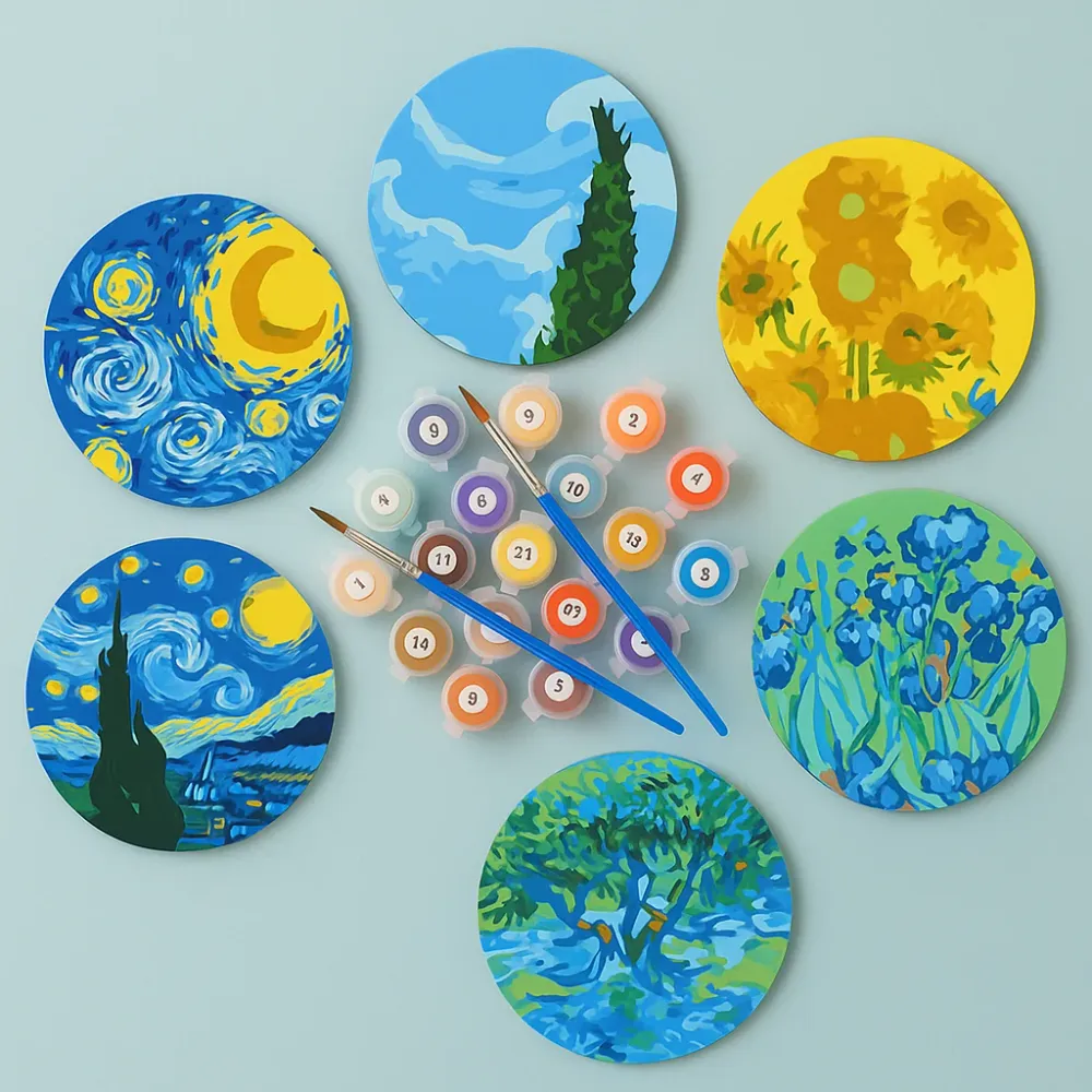 Certificadas CE Set 6 Posavasos- Van Gogh