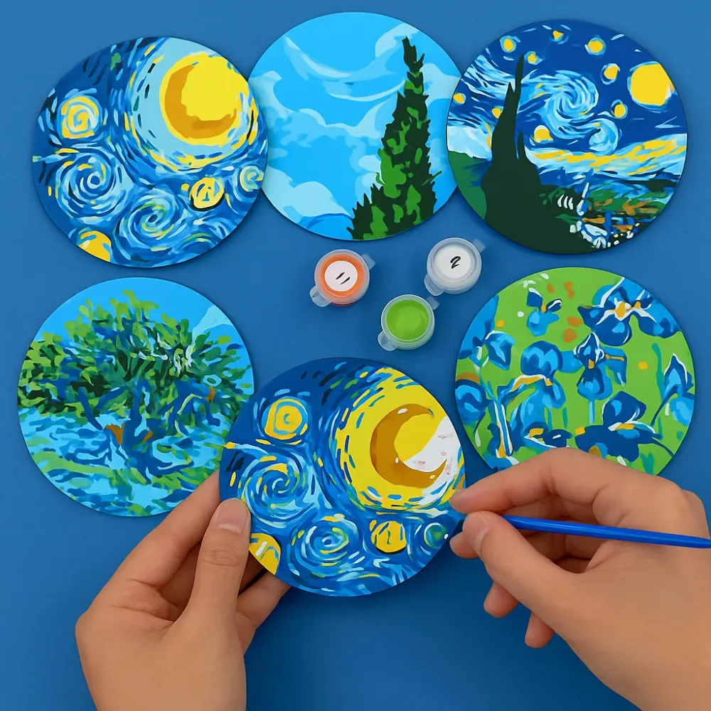 Certificadas CE Set 6 Posavasos- Van Gogh