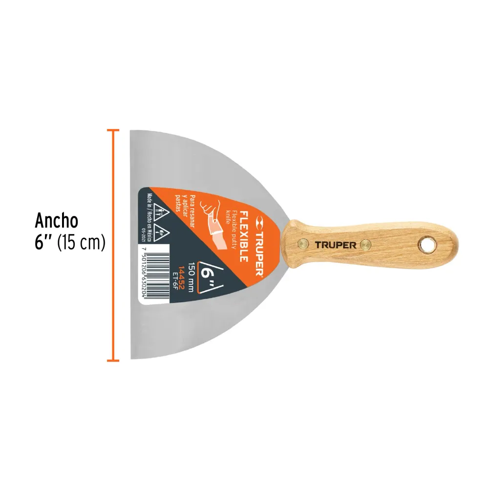 ESPATULA FLEXIBLE DE 6' PROFESIONAL