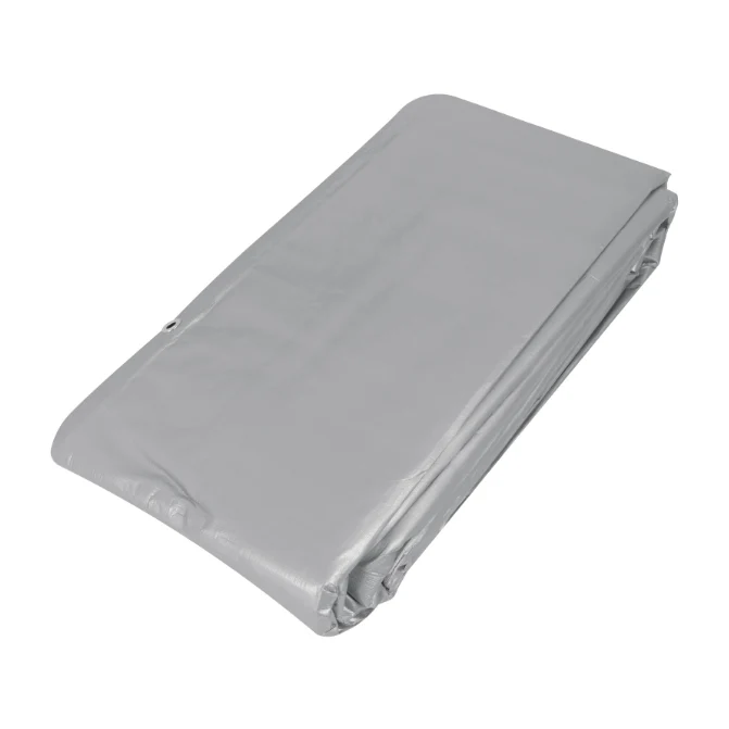 Lona reforzada, 6 x 9 m, gris Resistentes Derrames