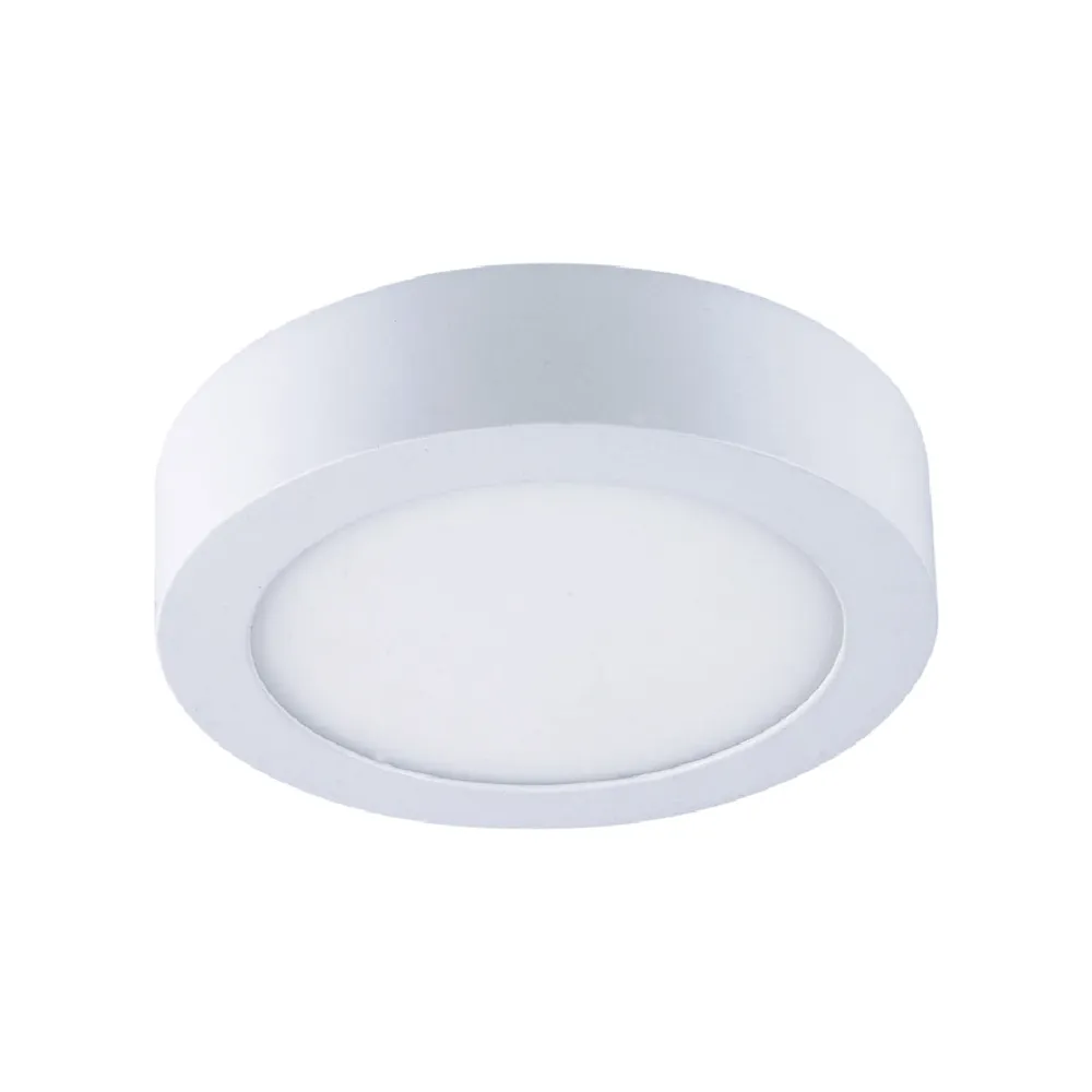 Pack de Pilas LÁMPARA PANEL LED REDONDO PARA SOBREPONER, 6W, LUZ CÁLIDA