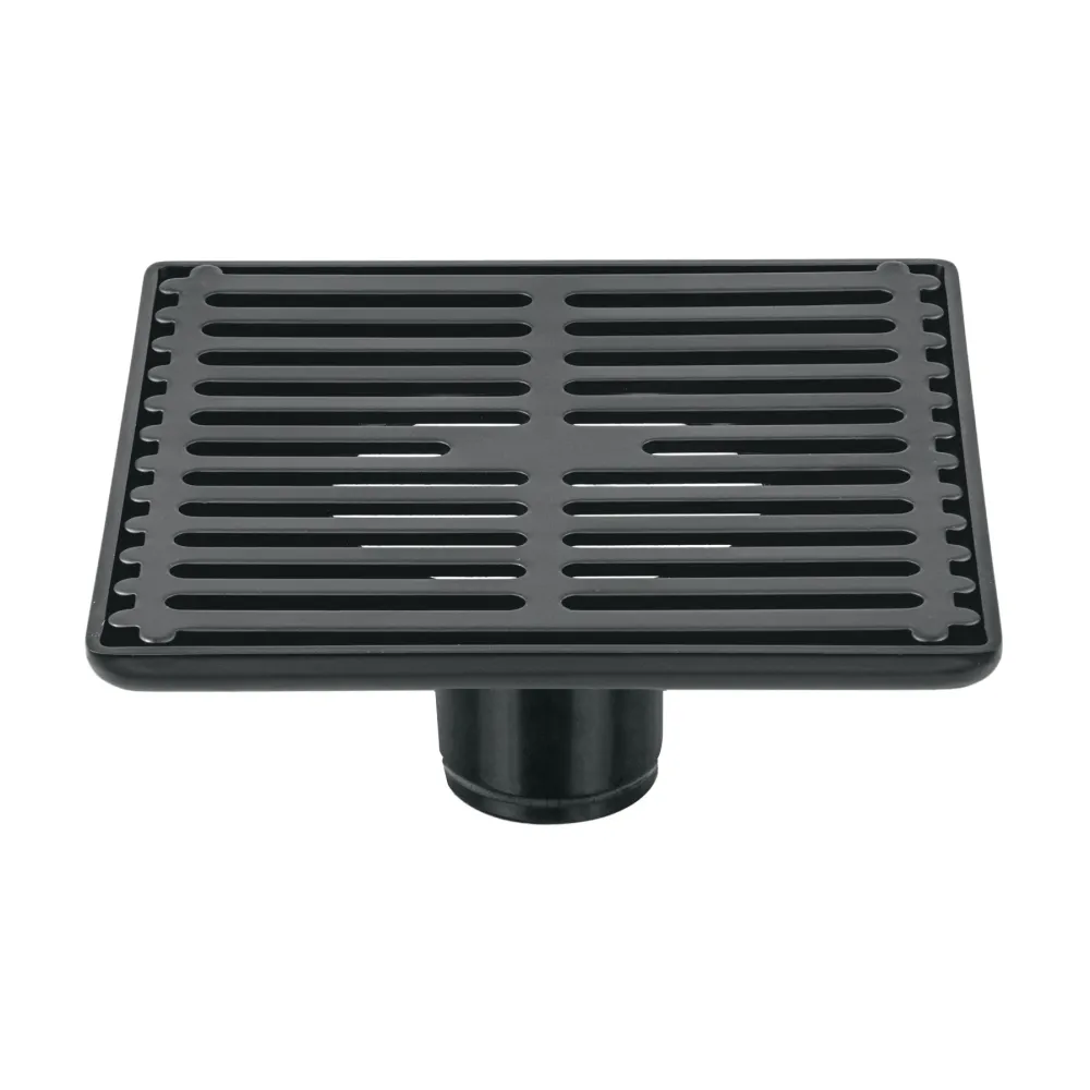 Pack de Pilas Resumidero cuadrado 6'x 6', acero inoxidable, negro, Aqua