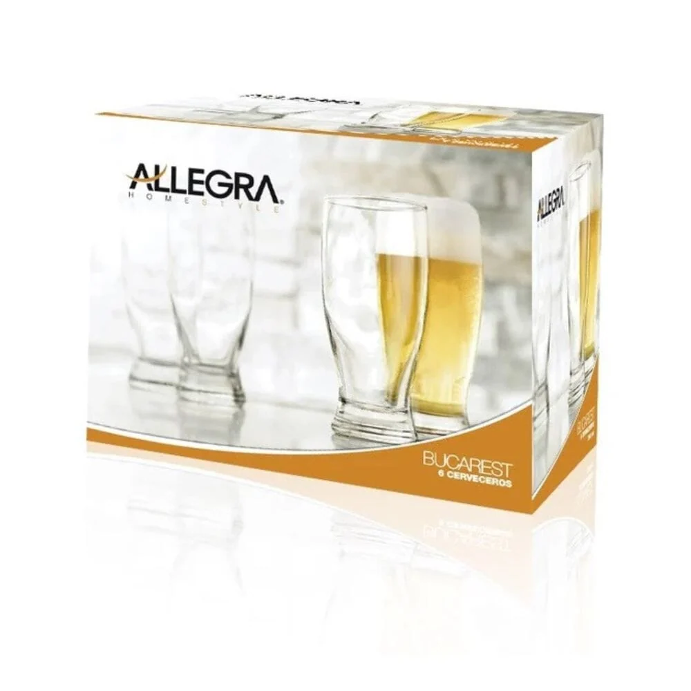 Pack de Pilas Vasos Cervecero Bucarest 6 Un