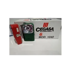 pack 6 uds LINTERNA CEGASA MOD. 1040 PILA PETACA con Estuche de Almacenamiento