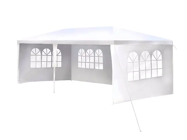 Pilas de Litio Toldo carpa armable con paredes 6x3 mts blanco