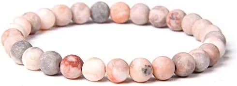 Pulsera JASPE ROSA 6 mm