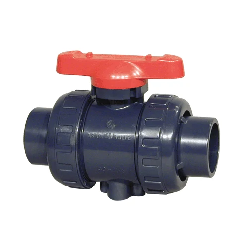 6" Type 21 Socket Ends True FKM O-rings PVC Union Ball Valve 1606060