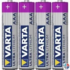 VARTA Pile Lithium AAA R06 BP4