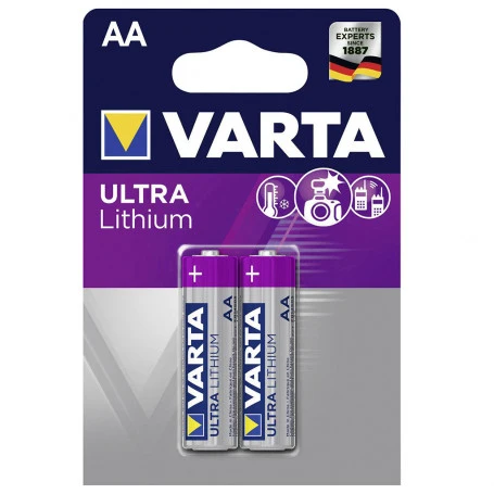 VARTA Pile Lithium R06 BP2 AA 1.5V - Máximo Lithium