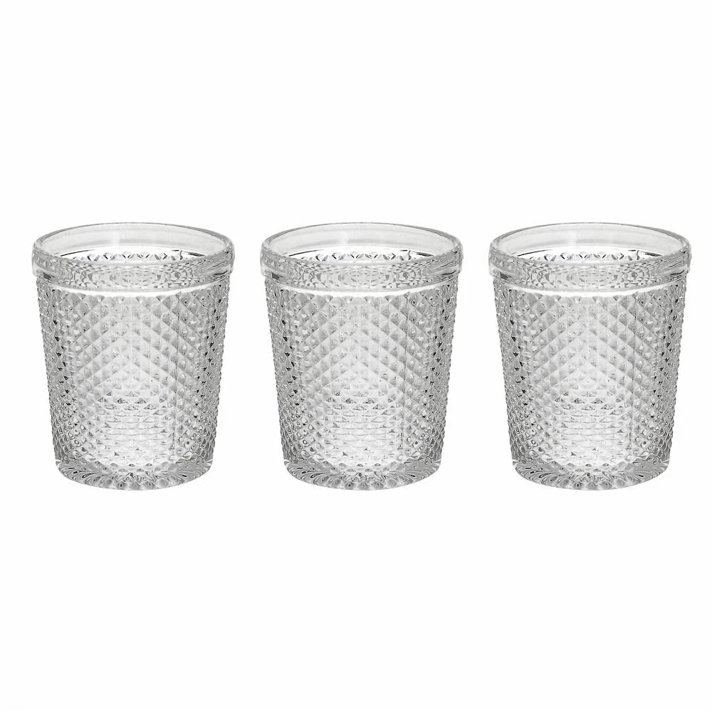 Vasos Diamante Transparente | Envío Rápido