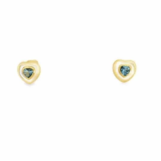 925YG HEART SKY ÑIL CZ AND SHELL PEARL EARRINGS