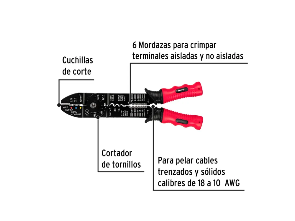 ALICATE PELACABLE 9" | Envío Rápido