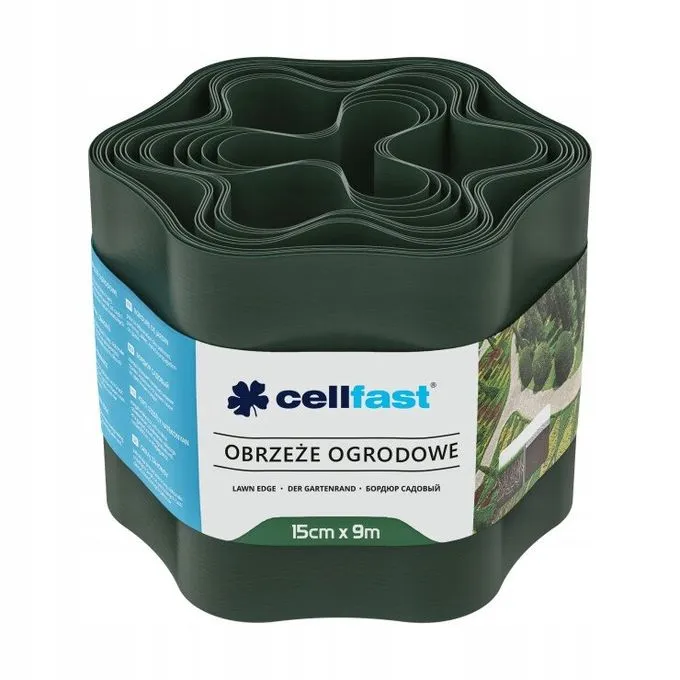 Alta Duración Bordure Pelouse Cellfast PVC - 15cm x 9M Adaptable Résistante