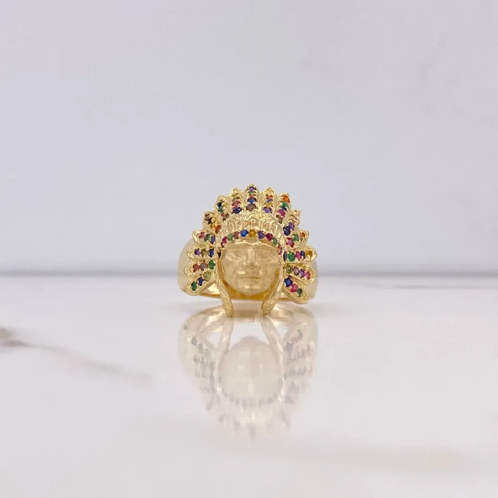 Anillo Indio 9.1gr / T9 / Circones Colores Oro Amarillo $ | Recargables 1000 Veces |