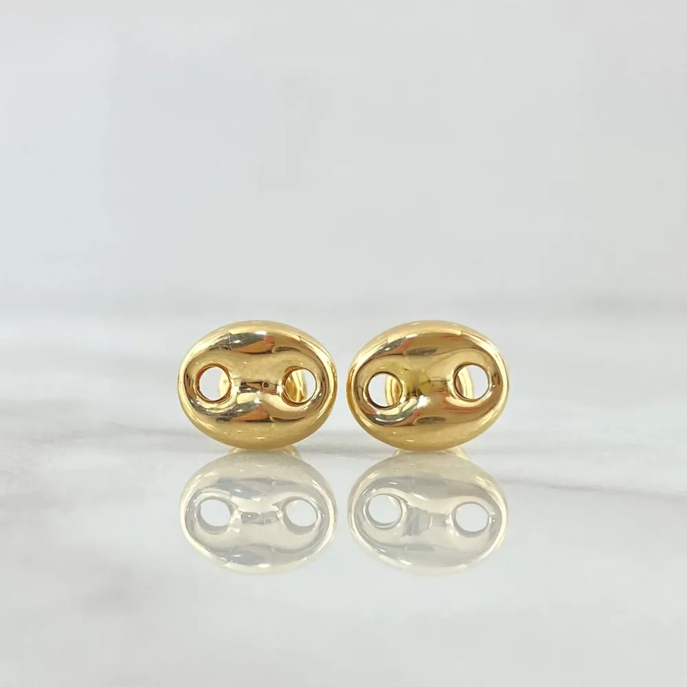 Baterí de 9V Topos GC 0.9gr / 9mm Lisos Oro Amarillo 18K