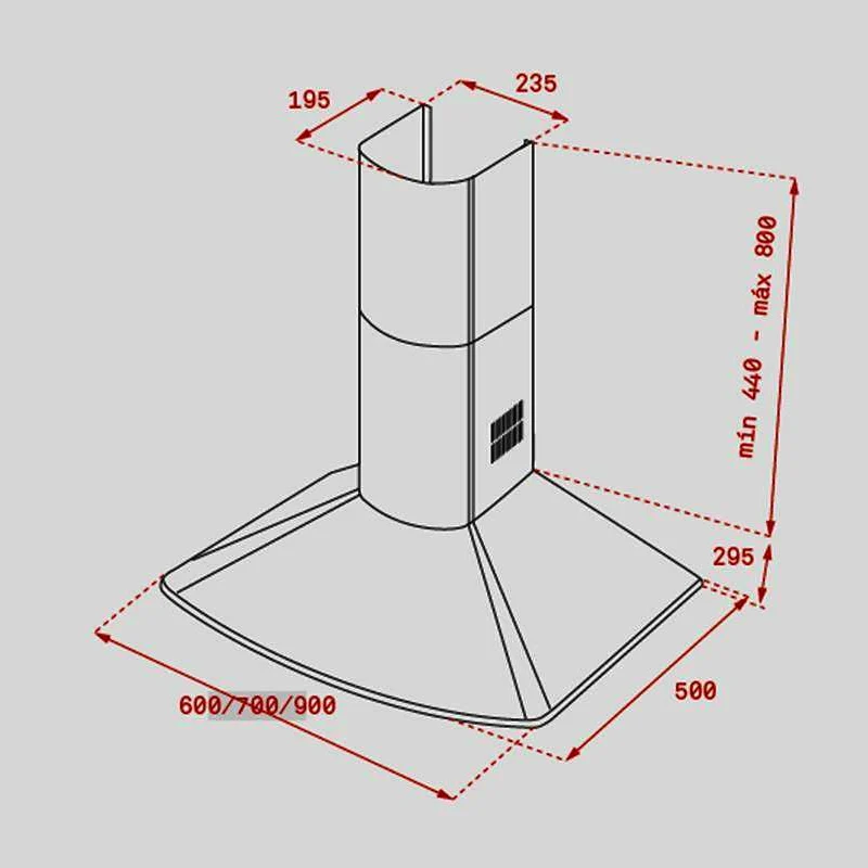 Campana decorativa Teka DM 975 Blanco