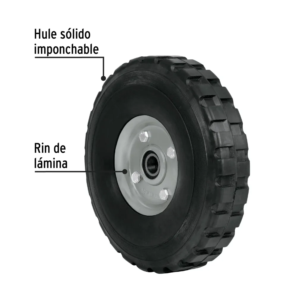 Certificadas CE RUEDA PARA DIABLO 9', DOBLE BALERO