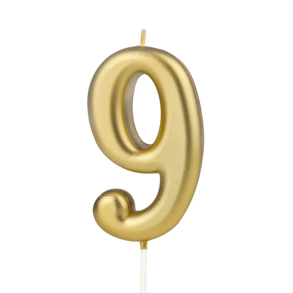 Certificadas CE Vela numero 9 oro