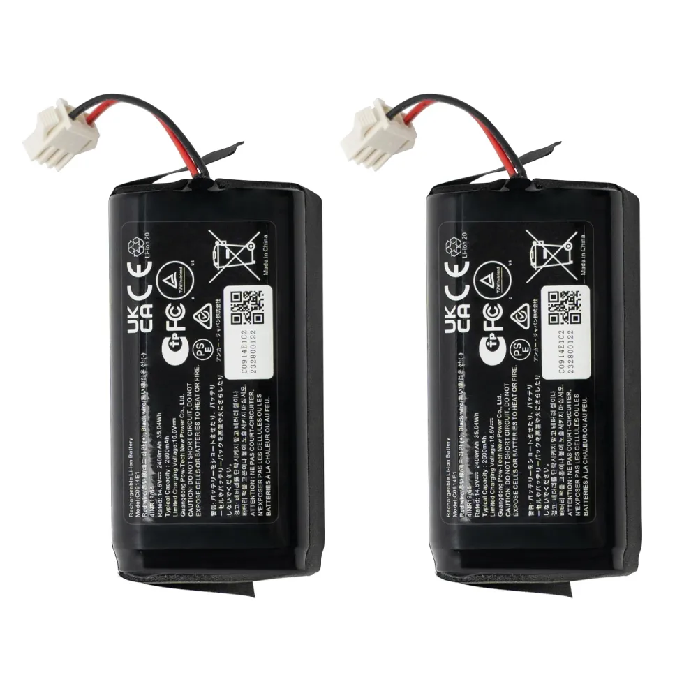 eufy RoboVac Replacement Battery Pack*2, Apto para X9 Pro para Dispositivos de Alto Consumo