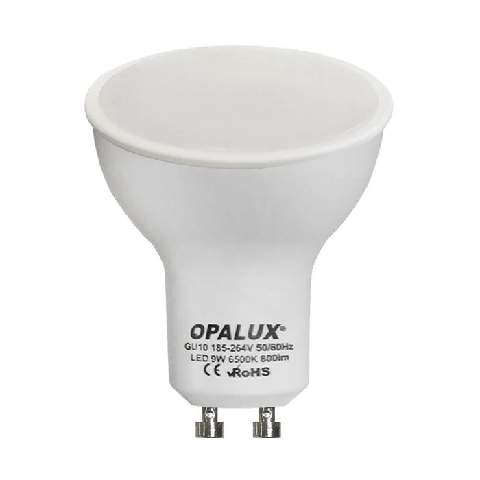FOCO DICROICO 9 W LUZ CALIDA "OPALUX" Listas para Usar