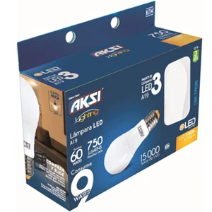 FOCO LED 9W LUZ CÁLIDA 3 PACK | Recargables 1000 Veces |