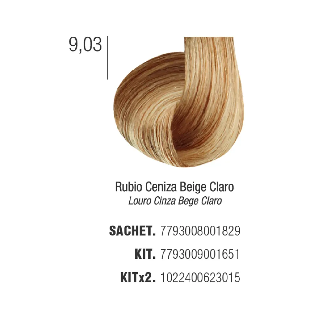 Issue Tintura 9.03 Rubio Ceniza Beis Claro