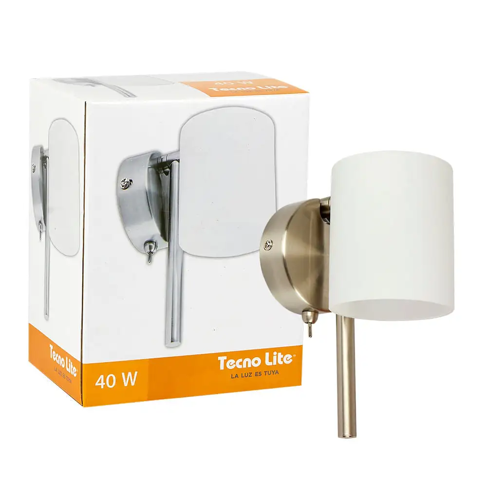 Lampara de pared tecnolite giarre base g9 con Tecnologí de Larga Duración