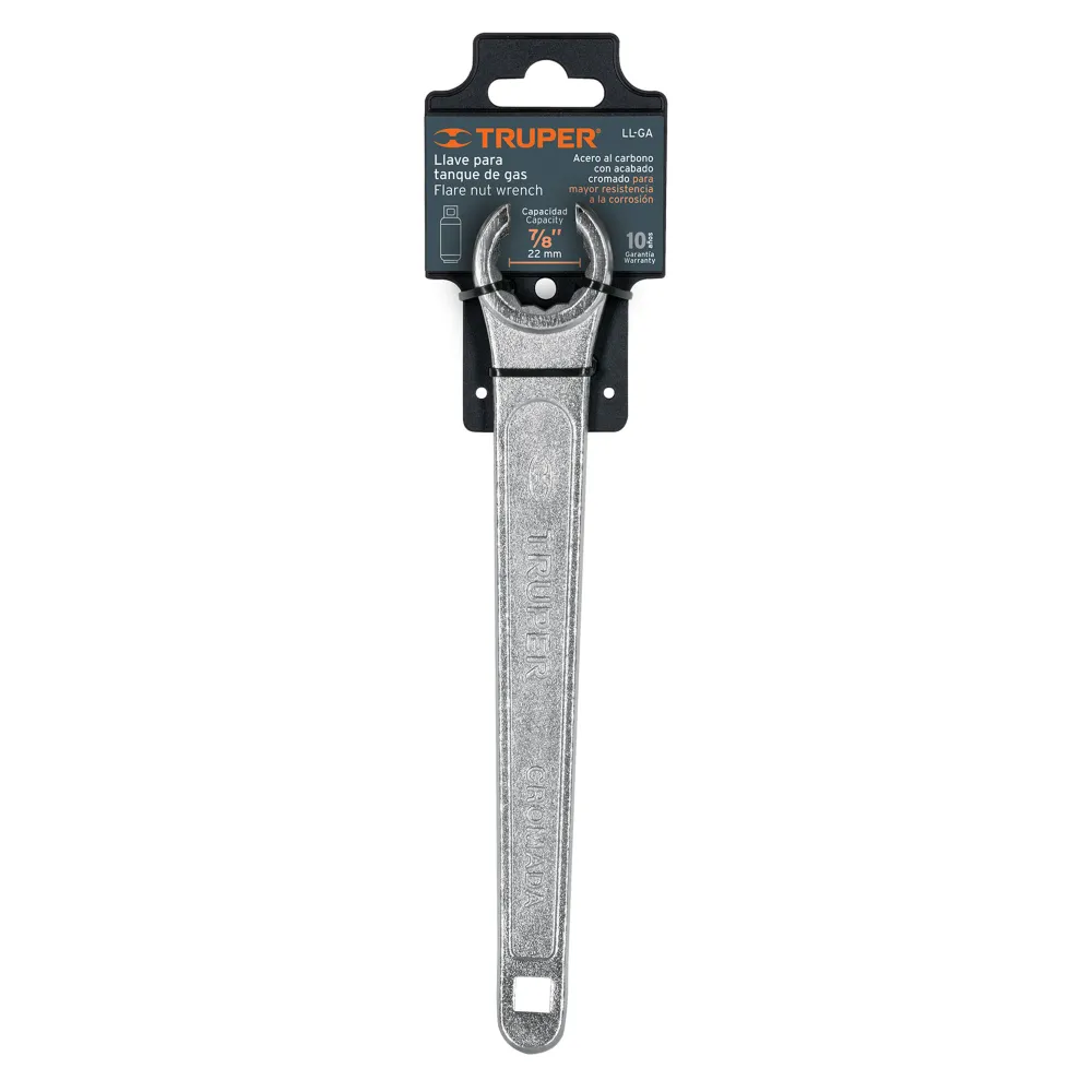 Llave 9" para tanque de gas, truper LL-GA para Juguetes