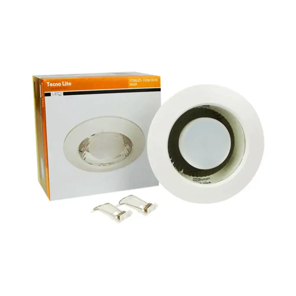 Lámpara de interior empotrable led nadi tecnolite base e27 9w luz mullido cálida