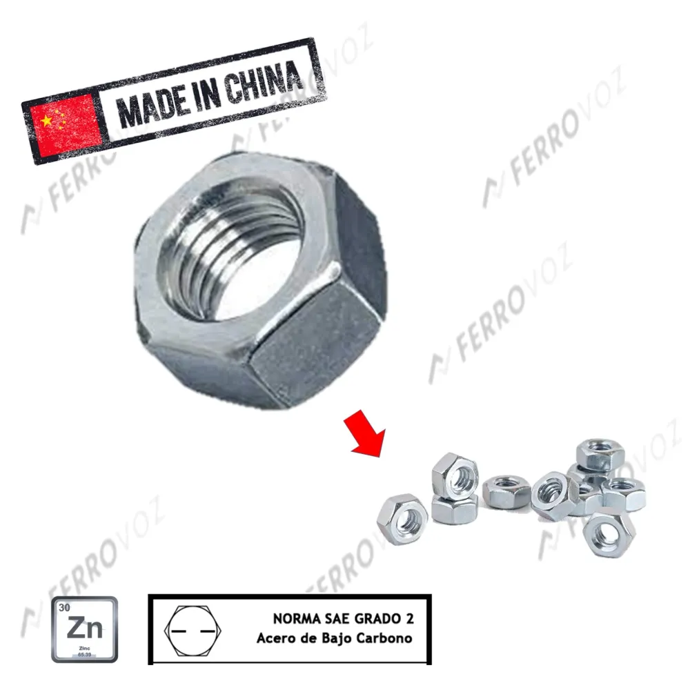 Pack de Pilas TUERCA HEXAGONAL 9/16" (UNIDAD)