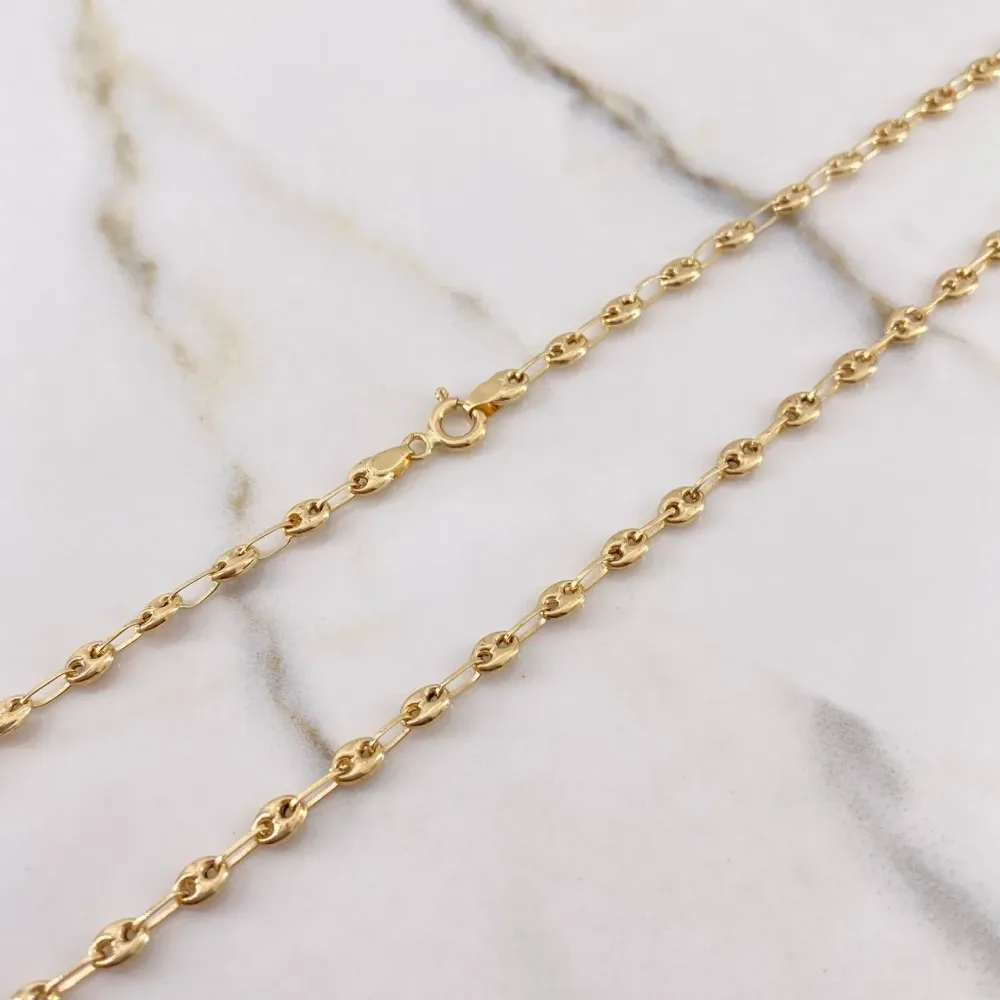 Pilas de Litio Cadena GC 9.35gr / 60cm / 5mm Oro Amarillo $
