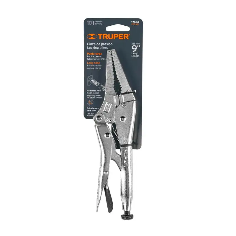 Pilas de Litio Pinza de presión 9", punta larga, truper