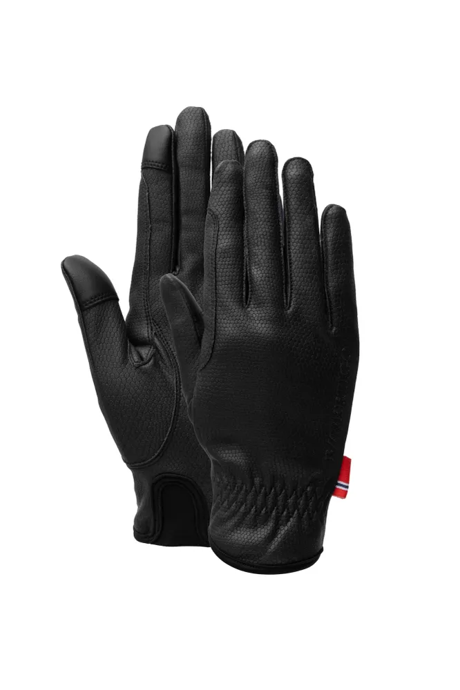 Pilas de Reloj Luka guantes de equitación (Versión estrecha) carbón 9