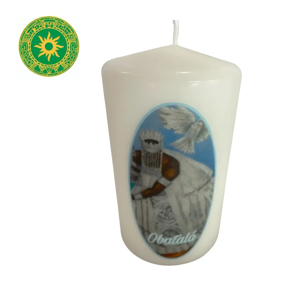 VELON CON IMAGEN OBATALA 9" | Recargables 1000 Veces |
