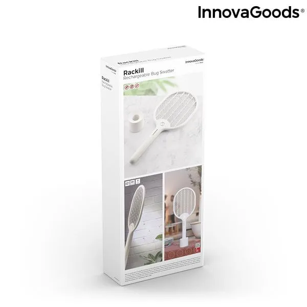 Raqueta Matainsectos Recargable con LED Rackill InnovaGoods Baterí de Larga Duración