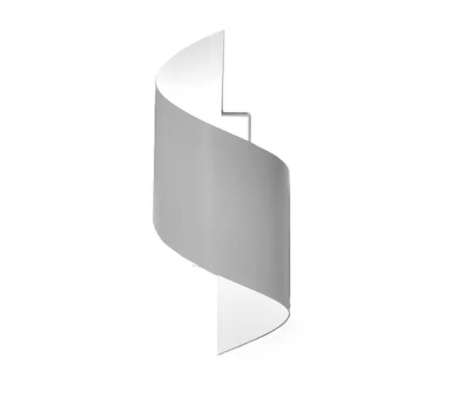 Aplique de pared Snape Blanco Acero Moderno
