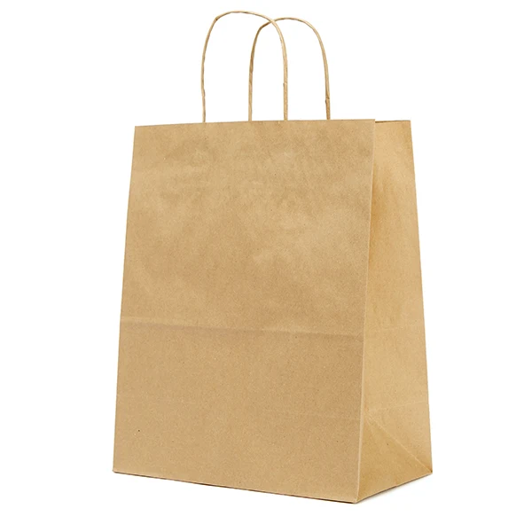 109.20 BOLSAS SOS CON ASAS 80 G/M2 26+14x32 CM NATURAL KRAFT (250 UNID.)
